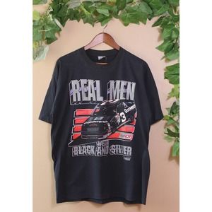 VINTAGE REAL MEN NASCAR TSHIRT MENS SIZE XL EASY CARE